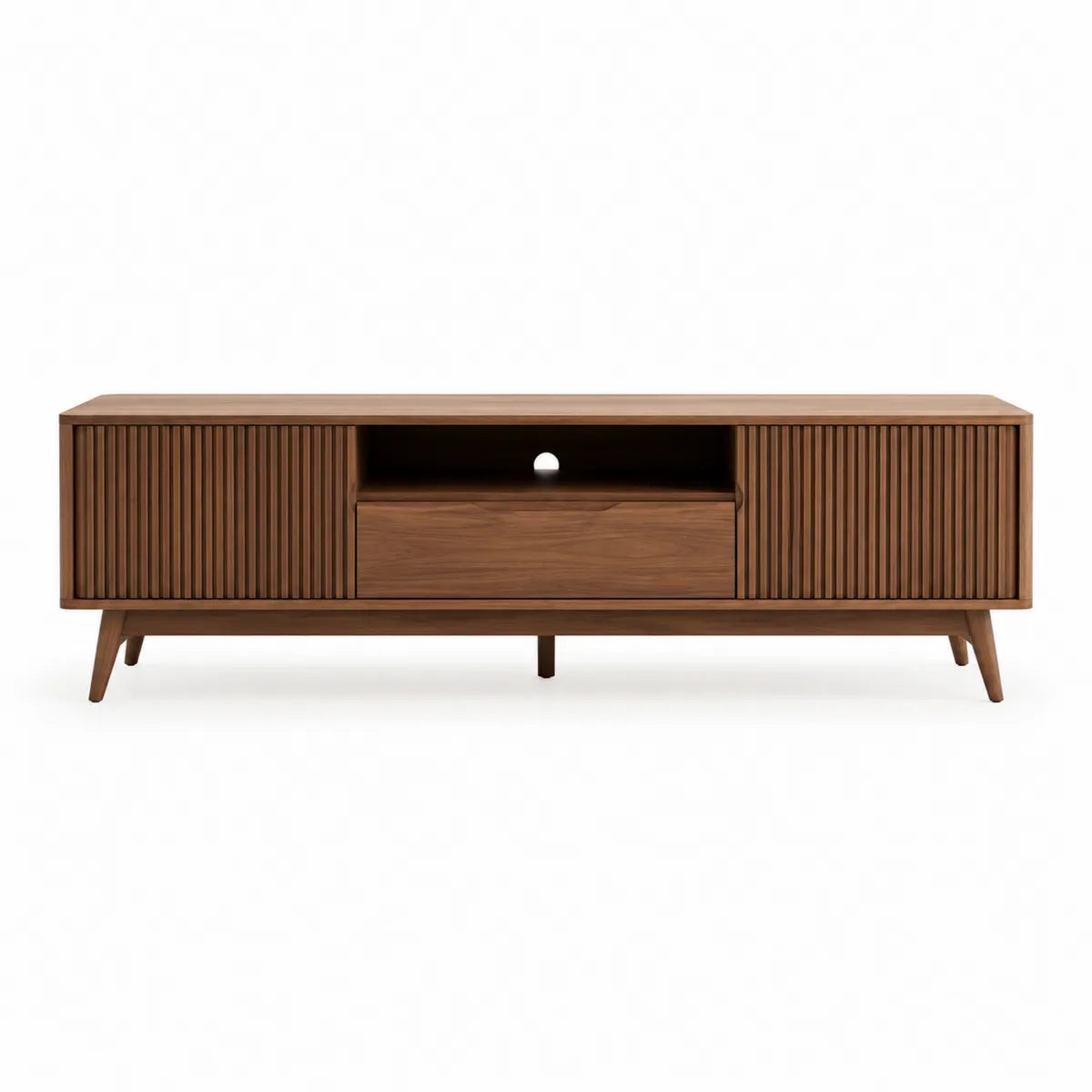 Szafka RTV z drewna orzechowego 160x40x50 cm