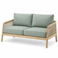 Dwuosobowa sofa z drewna bukowego i poliestru 160x85x75 cm