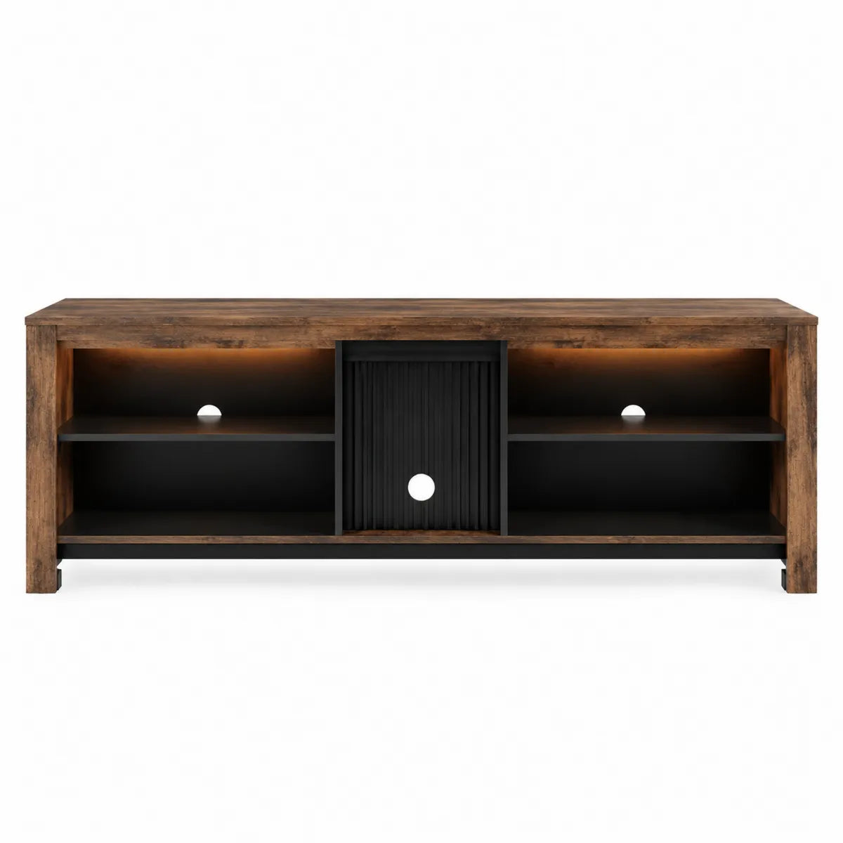 Szafka RTV drewniana/czarna z płyty MDF 150x40x50 cm