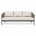 Sofa aluminiowa z tkaniny poliestrowej 200x80x75 cm